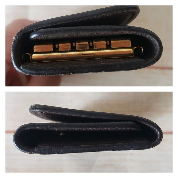 Authentic Louis Vuitton Damier Ebene 4 Key Holder Brown Unisex Designer Luxury - Picture 6 of 16